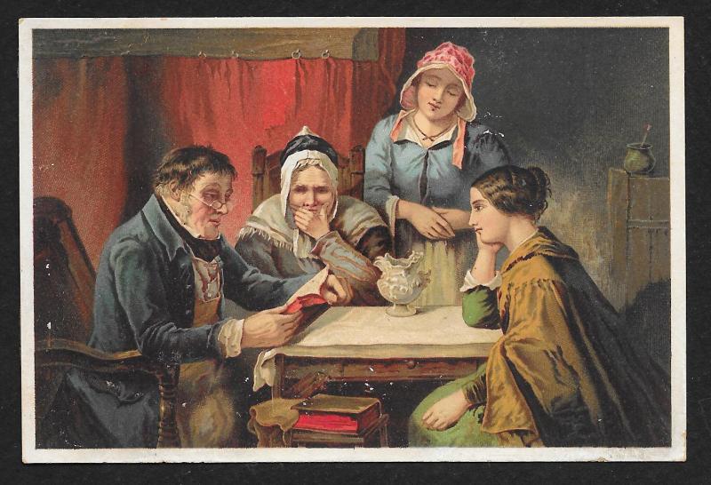 VICTORIAN TRADE CARD Dr Jayne's Tonic Words of Comfort