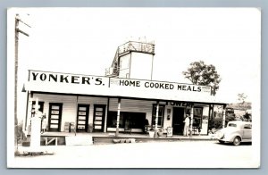 CUMBERLAND MD YONKER'S TOWER RESTAURANT VINTAGE REAL PHOTO POSTCARD RPPC