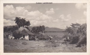 Cuba Village Landscape Scene Real Photo