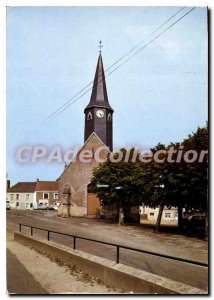 Modern Postcard Neufchatel en Saosnois Church and Post Office