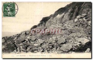 Old Postcard Landslide Havre de la Falaise