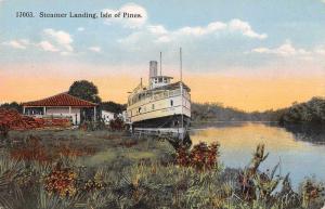 Isle of Pines Cuba Steamer Landing Scenic View Antique Postcard J74232