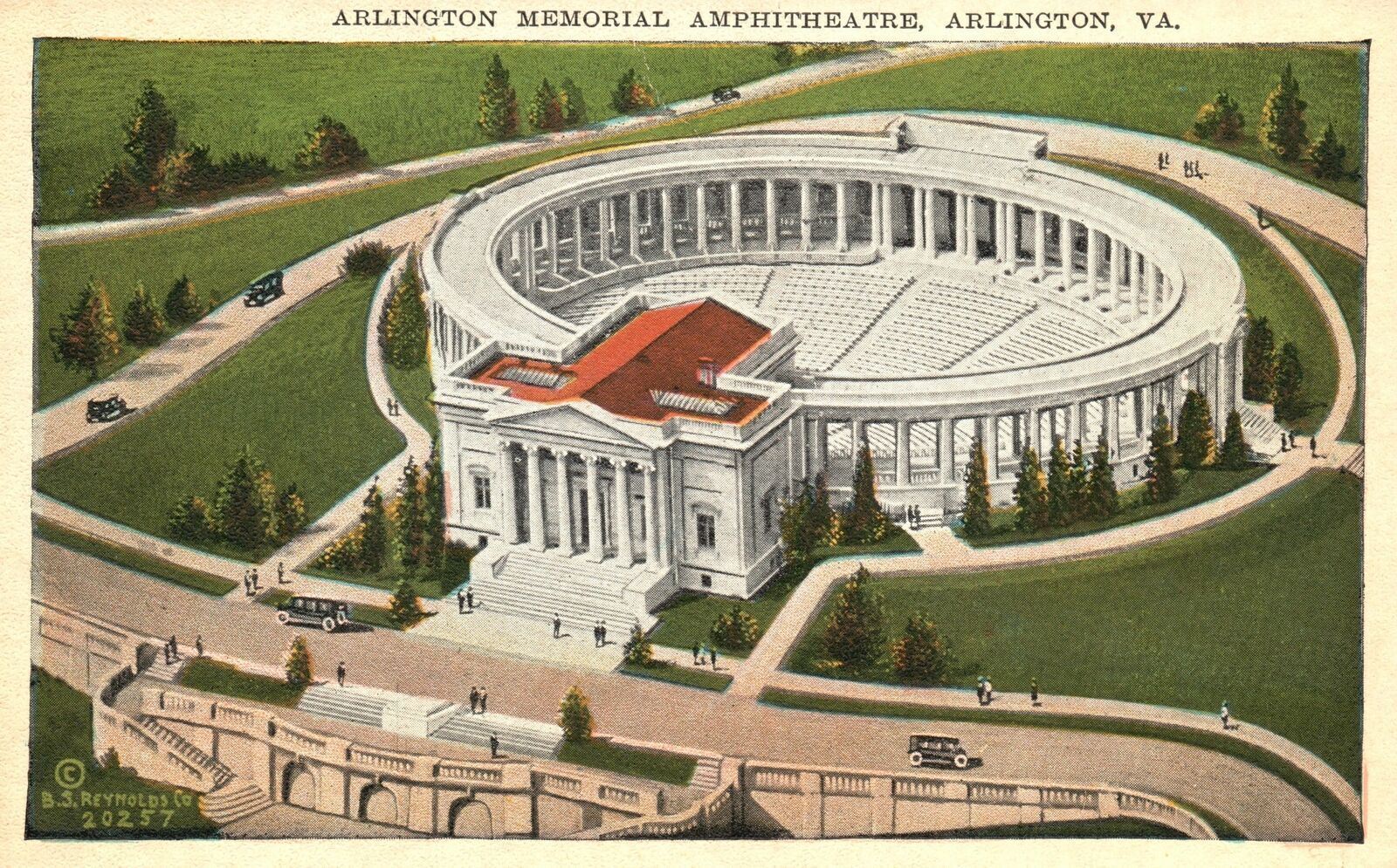 Vintage Postcard Arlington Memorial Amphitheatre Arlington Virginia B.S