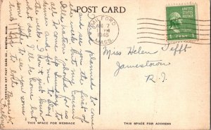 Vintage Postcard POST OFFICE. MILFORD, MA KA4