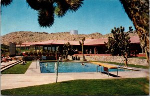 Vtg Victorville California CA Apple Valley Inn Swimming Pool 1960s View Postcard