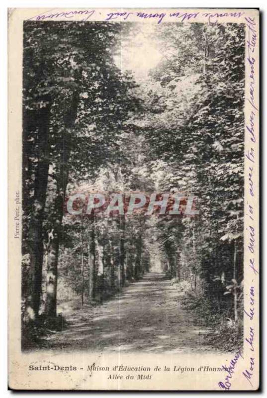 Postcard Old Saint Denis House of Education of the Legion of Honor Allee du Midi