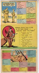4 - Soldier Humor Cards, Check Boxes