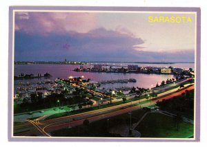 FL - Sarasota. Bird's Eye View at Dusk   (continental size)