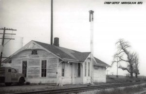 Photo Depot Narivisa New Mexico Train Station Vintage Postcard RR4