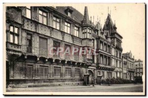 Luxembourg Old Postcard Grand Ducal Palace