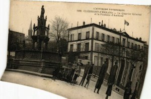 CPA CLERMONT-FERRAND - Le Quartier général et la Fontaine d'Amboise (105912)