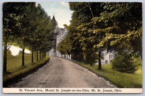 JH15/ Mount St Joseph on the Ohio Postcard c1910 St Vincent Avenue 8