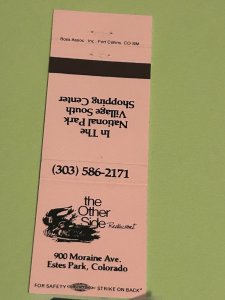 Vintage Matchbook Cover The Other Side Restaurant Estes Park, Colorado MB189