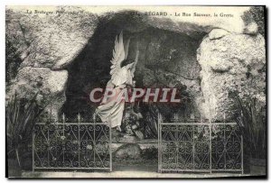 Old Postcard Picturesque Brittany Begard Le Bon Sauveur Le Grotte