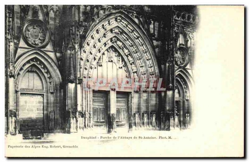 Old Postcard Dauphine Porch of The Abbey of St. Anthony