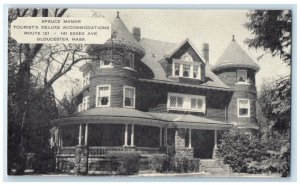 c1940 Spruce Manor Tourists Deluxe Essex Ave. Gloucester Massachusetts Postcard