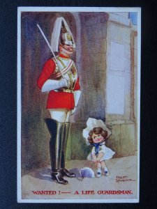 WW1 Tommy Series WANTED! A LIFE GUARDSMAN Fred Spurgin c1914 Postcard