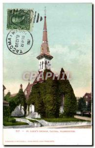 Postcard Old St Luke & # 39s Church Tacoma Washington