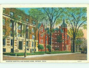 Unused W-Border HOSPITAL SCENE Detroit Michigan MI J9663