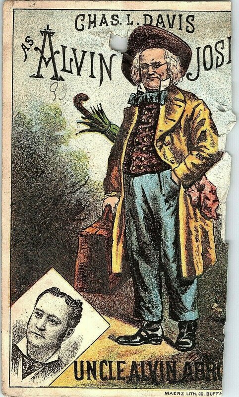 Lot Of 5 1880's Chas. L. Davis Vaudeville Play Uncle Alvin Joslin P146 