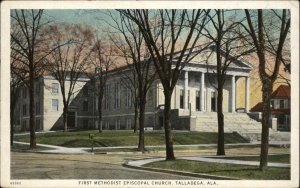 Talladega Alabama AL First Methodist Episcopal Church Vintage Postcard