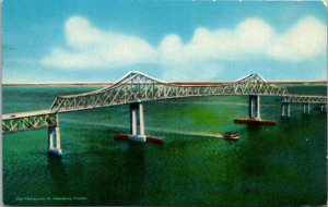 Florida St Petersburg Sunshine Skyway Bridge