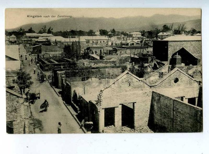 203120 Jamaica earthquake KINGSTON after destruction Vintage