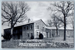 c1940's The Castle Inspiration Point Eureka Springs Arkansas RPPC Photo Postcard