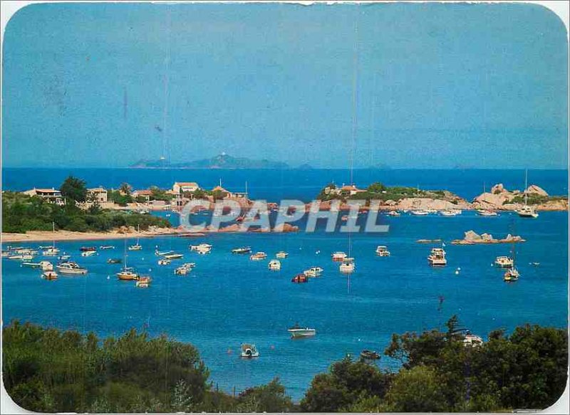 Modern Postcard Panorama Isolella Corsica Pointe Sette Nave and Rocky Cape Sa...