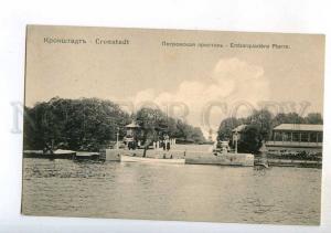 248089 Russia Kronstadt Peter marina Vintage Gadalin postcard