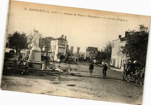 CPA AK MARMANDE - Avenue du Pont et Monument 'Le Devoir civique' (210662)