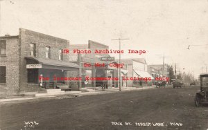 MN, Forest Lake, Minnesota, RPPC, Main Street, Business Area, Theatre