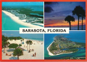 Greetings from Sarasota FL, Florida - Multiview - Sandy Beaches and Sunset
