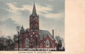 Alexandria Ohio Lutheran Church Antique Postcard J40317