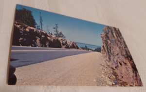 Rockcut between Sault Ste. Marie Michigan and Wawa ONT Postcard Colourpicture