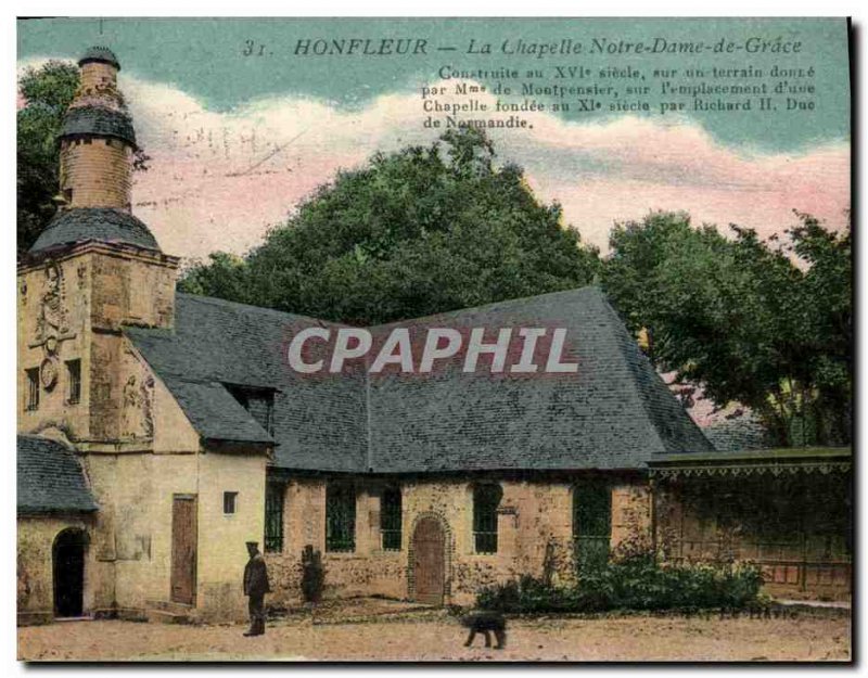Postcard Old Honfleur Notre Dame De Grace