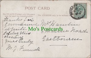 Genealogy Postcard - Hamlin, 6 Marine Road, Eastbourne, Sussex  GL272
