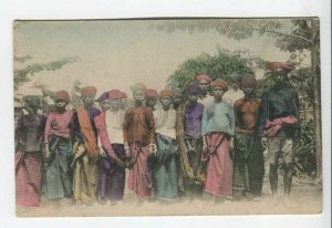 438933 Southeast Asia Japanese colony local inhabitants Vintage tinted postcard