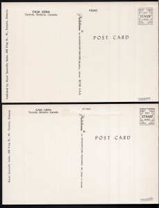 (2) Ontario TORONTO Casa Loma - Chrome