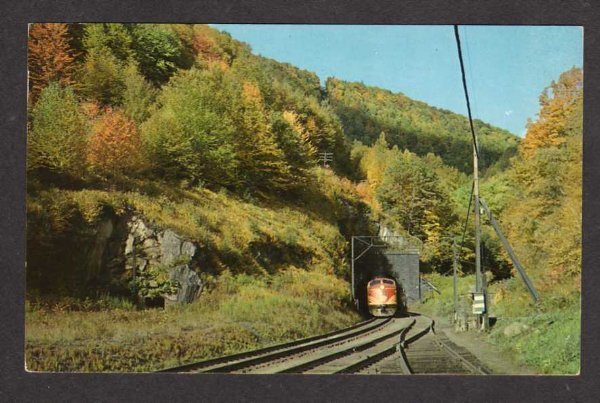 MA Hoosac Tunnel Train Railroad FLORIDA MASS E Portal Postcard Massachusetts
