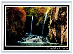 Vintage Roughlock Falls, Spearfish Canyon, South Dakota. Postcard 7XE