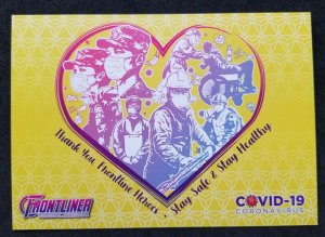 [AG] P949 Malaysia Fight Covid-19 Virus Medical Frontliner Health (postcard *New