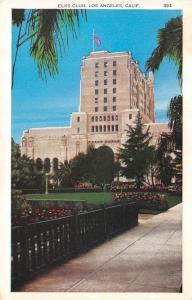 LOS ANGELES, CA California      ELKS CLUB      c1930's Postcard