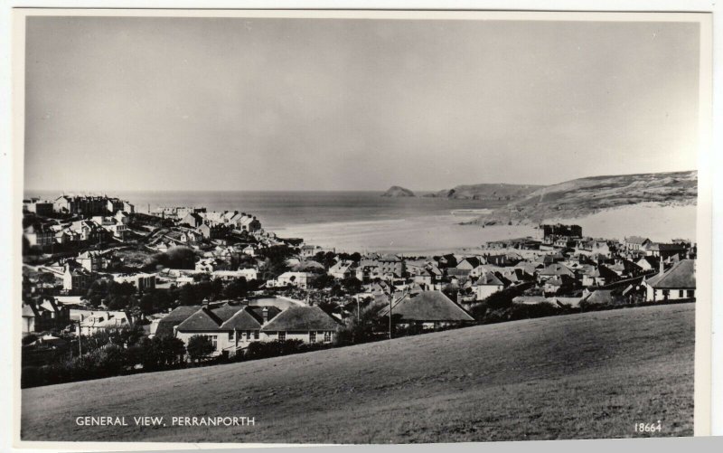 Cornwall; General View, Perranporth 18664 RP PPC By Salmon, c 1950's, Unused