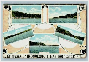 Vintage Glimpses of IRONDEOUOIT BAY, Rochester, N. Y. Postcard P171