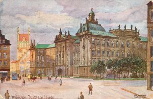 Germany Munich Palace of Justice artist Richard Wagner 1912