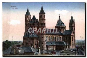 Old Postcard Worms Der Dom