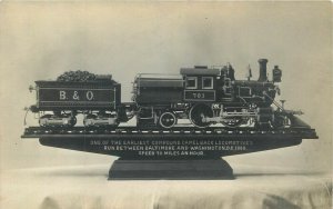 Camel back Baltimore Washington 1888 train locomotive engineering scale model 