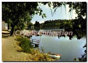 Modern Postcard Semur en Auxois Lac De Pont