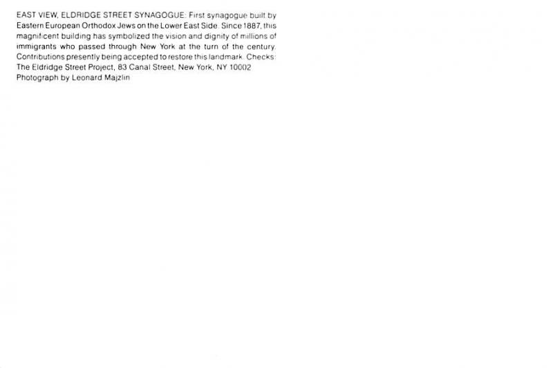 Eldridge Street Synagogue - New York, New York City